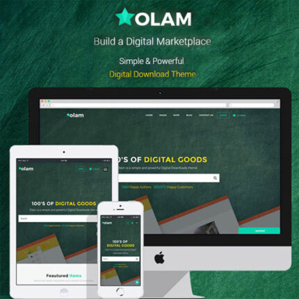Olam – Easy Digital Downloads Marketplace WordPress Theme