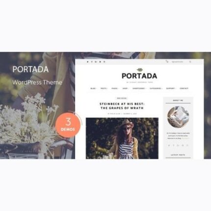 Portada – Elegant Blog Blogging WordPress Theme
